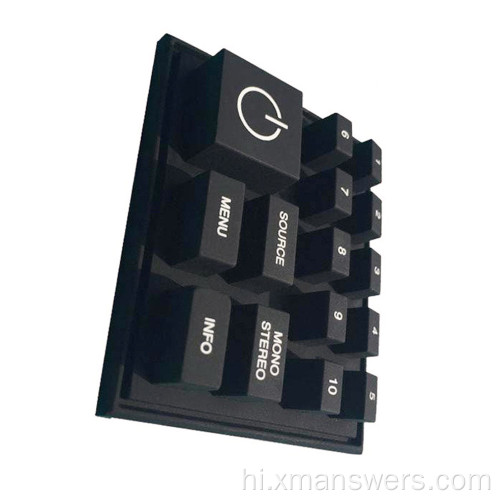 कस्टम सिल्क्सस्क्रीन प्रिंटिंग रबर सिलिकॉन कीबोर्ड कीपैड